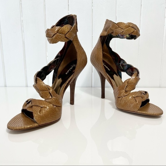 Marciano Braided Croc Heels w/ Ankle Strap Size 9M - Picture 16 of 16